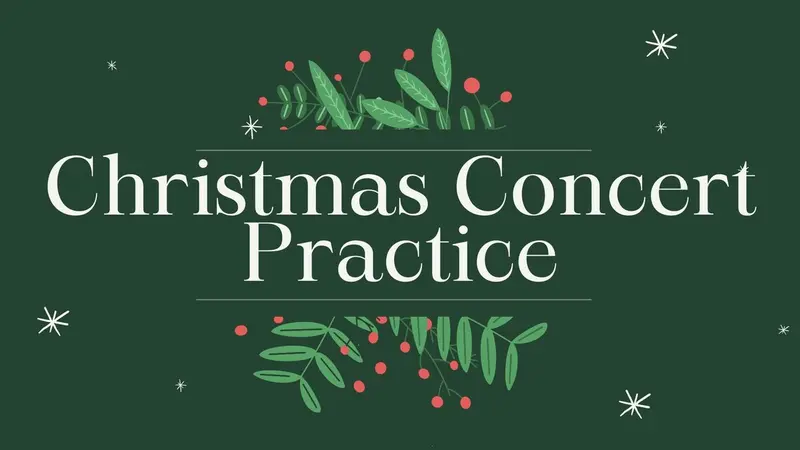 Christmas Concert Practice