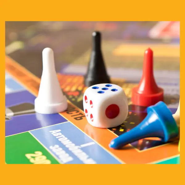 Event flyer: Board Games for Adults, November 9, 2026, 2–4 p.m., Peninsula Center Library, 701 Silver Spur Road, Rolling Hills Estates
